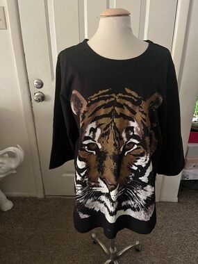 Delta Burke Black Coat with Collection Label